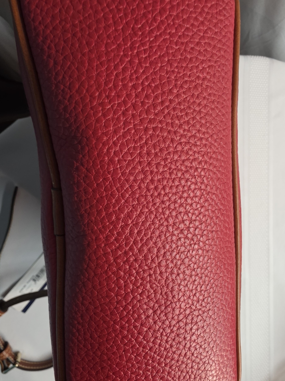 Dooney & Bourke Red Pebble Leather Crossbody Bag - Picture 8 of 8